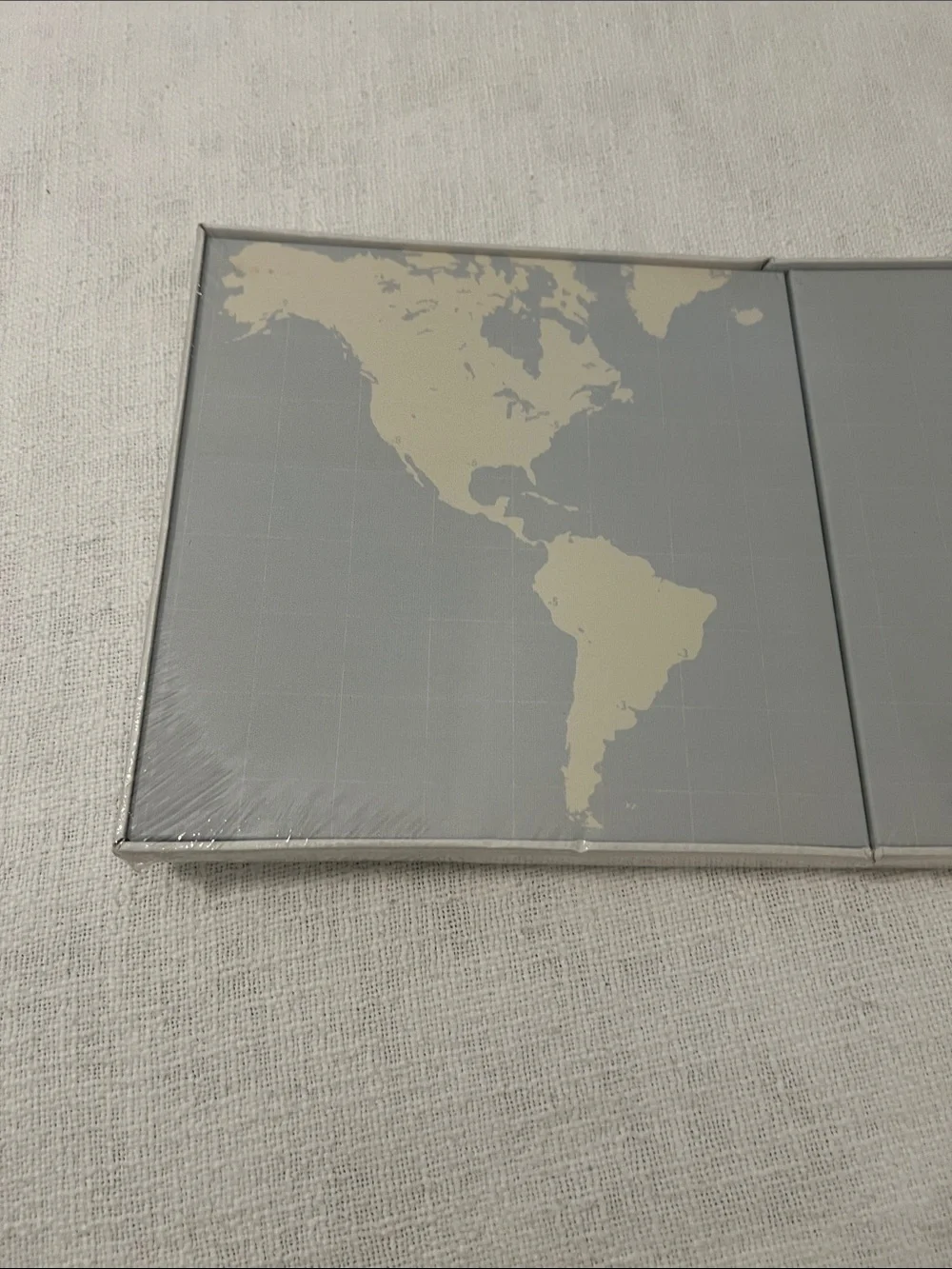 IKEA PJÄTTERYD 3-piece World Map Canvas Triptych Wall Art Set NWT(Vintage)